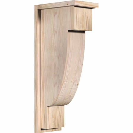 Ekena Millwork Alpine Smooth Corbel w/Backplate, Douglas Fir, 7 1/2"W x 12"D x 28"H COR08X12X28ALP01SDF